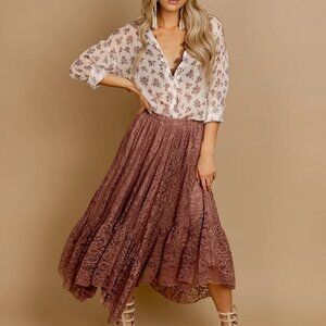 Poesy Skirt in Orchid Joyfolie Lace Boho